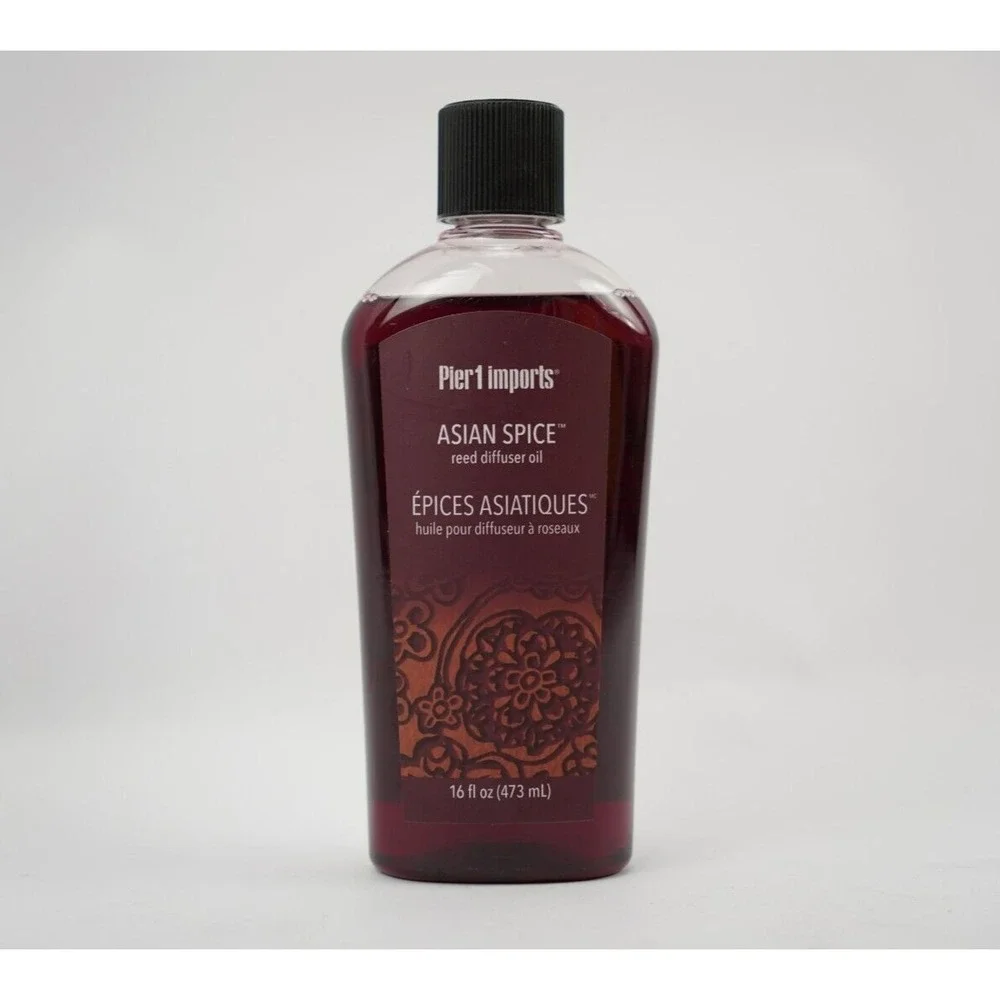 Pier 1 Imports ASIAN SPICE Reed Diffuser Oil Refill 16 oz Brand New Discontinued